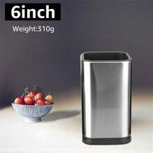 Stainless Steel Kitchen Utensil Storage Can, Cutlery Holder For Forks, Knives, Spoons - One Size - View 12