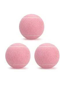 Set de 4 pelotas de tenis de fieltro de alta elasticidad y resistencia a la presión para entrenamiento, con bolsa de red portátil incluida, se pueden usar en interiores y exteriores, juguete para mascotas