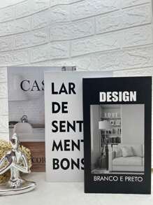 Decorative Book Box Set Organizer For Jewelry And Documents 3pcs Paper - Fwb - CASA DE CORAÇÃO - 查看 1