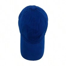 Plain Cap Embroider Customize No Print No Details Colorful Uniform Curved Brim - 寶藍色 - 查看 7