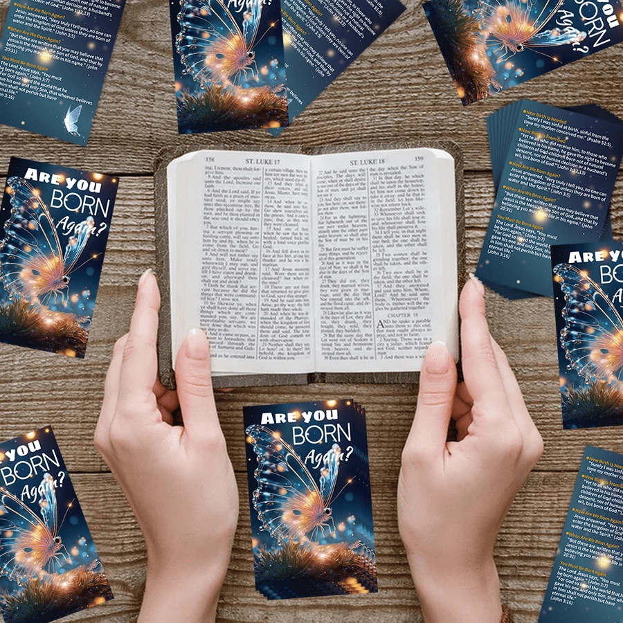 100pcs Gospel Tracts Cards, Salvation Cards, Pocket Prayer Cards ...