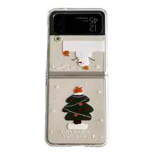 Ốp lưng điện thoại trong suốt hình người tuyết Giáng sinh tương thích với điện thoại có thể gập lại Samsung Galaxy Z Flip 6/Z Flip 3/Z Flip 4/Z Flip 5, Ốp bảo vệ nhẹ trong suốt - Trong sáng - Xem 7