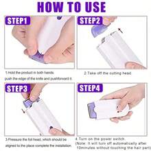 2024 New Silky Smooth Hair Eraser, Shaver, Unisex Smart Shavy Hair Remover Epilator Smooth Touch Hair Remover Painless Hair Removal For Women, Light Technology Hair Remove, Silky Smooth Hair Eraser Apply To Any Part Of The Body(1PCS) - White - View 8