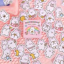 50 Peças/Caixa Conjunto de Mini Adesivos Animais Cartoon, Adesivos para Caderno, Álbum de Recortes, Usados para Artesanato DIY, Diário, Planejador, Embalagem, Decoração de Papelaria