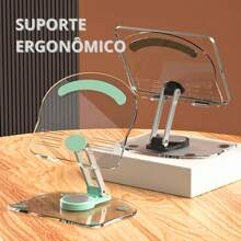 Ergonomic Support For Tablets/Cell Phones/For Your Work - Green - View 2