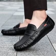Herren Mode Loafer, weich, leicht, bequem, schlichte Stil Lässig Slip-On Fahrschuhe, atmungsaktiv rutschfest