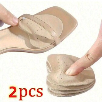 2 件装女士高跟凉鞋前脚掌垫，防滑鞋垫，自粘鞋垫贴纸