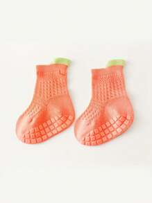 1/3/6 Đôi Tất Chống Trượt Thoáng Khí Có Chấm Bi Silicon Cho Trẻ Mới Biết Đi, Tất Đi Sàn Cho Trẻ Sơ Sinh Tập Đi - Nhiều màu - Xem 6