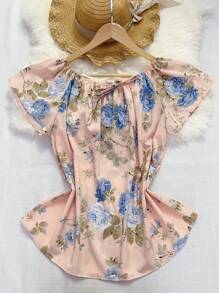 Women's Fashion  Blouse - 淺粉色 - 查看 3