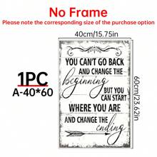 1入組黑白啟迪牆藝術辦公室裝飾，鄉村風格的勵志包覆帆布藝術印刷品，適用於臥室|客廳|辦公室|教室 - 彩色 - 查看 14