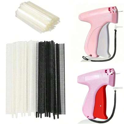 Stitch Gun Fasteners0.196 Inch For Clothing, 20/30PCS Plastic Fasteners For Fine Tagging Gun For Quick Stitch Sewing Gun - 10/15 Black Fasteners + 10/15 White Fasteners (NOT For Ultra-Fine/Rough Stitch Gun )