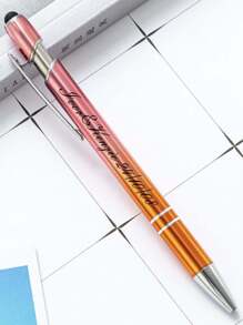 5/20/50/80 unidades Bolígrafos de bola de color degradado surtido, personalizables, pedido para días laborables, principales festividades, vuelta al colegio, útiles escolares