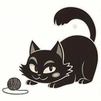 1/2 piezas Parches bordados de gatos de dibujos animados kawaii, calcomanías de transferencia térmica para personalizar camisetas, sudaderas, bolsos y talla grande