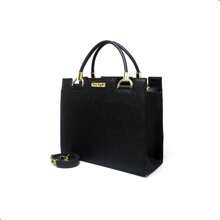 Women's Crossbody Castle Bag - 黑色 - 查看 4