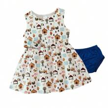 Roupas De Bebe Menina Vestido Infantil Romper FAZENDINHA
