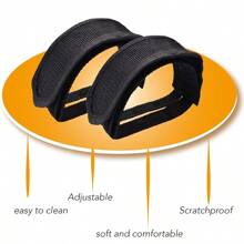 1 对自行车脚踏固定带，自行车脚踏固定带，轻便自行车脚踏夹，自行车配件 - 彩色 - 查看 4