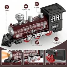 Electric Train Toys For Toddler Toys, Train Railway With Lights And Sound, Party Favors, Model Trains For 3 4 5 6 7 8+ Years Old Boys Girls For Holiday Birthday Gifts - Train Set - View 3
