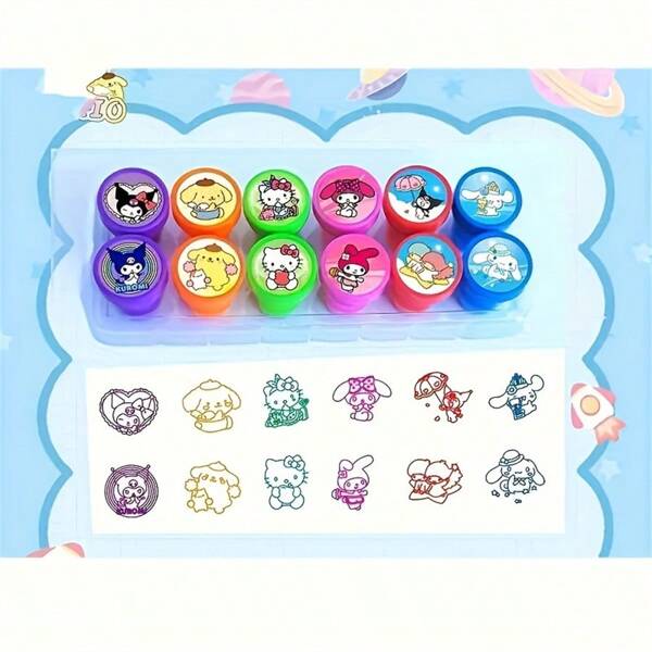 Sanrio Sanrio Banknote Stickers, Cute Cartoon Notebook Stickers, Waterproof Stickers For Mobile Phone And Notebook Decoration(Random Style)