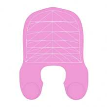 1pc Silicone Hairdressing Cape, Prevent Hair Breakage, Hair Cutting, Coloring, Perming Shoulder Pad, Plaid Hair Cutting Cape, Striped Hair Cape