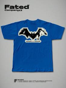 FATED - Dingy Streetwear T-Shirt - 100% Cotton Unisex - Azul - Ver 2