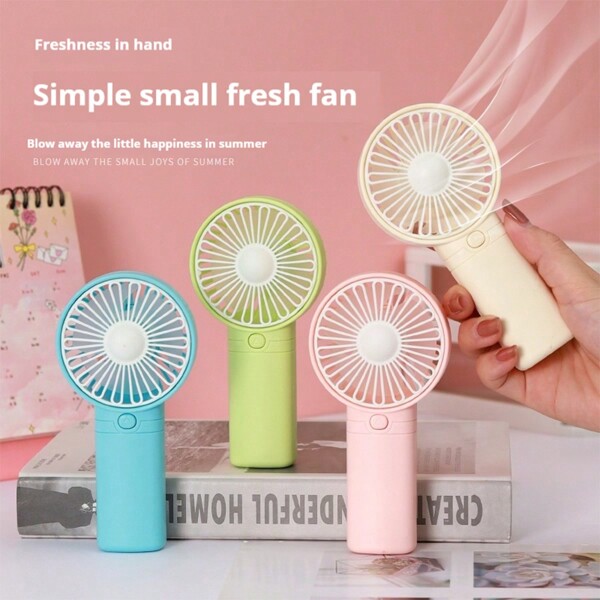 AOYI Battery Operated Mini Portable Fan, Lightweight Handheld Fan - Ideal For Office, Outdoor, Traveling And Camping - Stay Cool Anytime, Anywhere! (Requires AAA Batteries, Not Included)