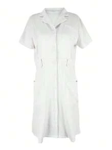 Women Plain Uniform Beautician/Healthcare Worker Dress, Nurse Dress