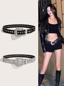 1pc Sequin Star Party Belt, Suitable For All Seasons Fall, Autumn, Halloween - Party Belt - View 2