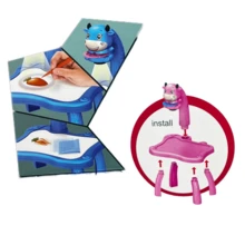 Escritorio Dibujo Musical Con Luz Proyector Infantil Pizarra - VACA ROSA - Ver 4