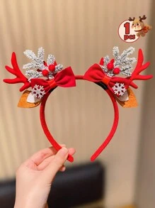 1 pièce Serre-tête renne de Noël et Nouvel An, convient comme cadeau de Noël et du Nouvel An pour les filles