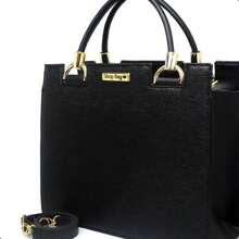 Women's Crossbody Castle Bag - 黑色 - 查看 5