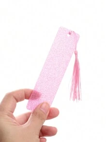 1/2/5/10pcs Loose Powder Acrylic Tassel Bookmark,Creative Learning Stationery Supplies Reading Aid For Back To School,For Reading Wedding Valentine's Gift Party Favor Decoration Bookmark