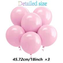 Bóng bay cao su nhiều màu 18 inch/45,72cm - 3 quả bóng bay heli dày cỡ lớn thích hợp cho trang trí sinh nhật, tiệc cô dâu, đám cưới, lễ tốt nghiệp, tiệc theo chủ đề - Nhiều màu - Xem 18