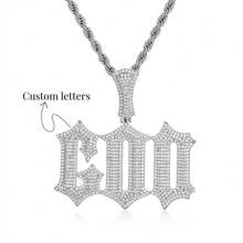 Personalized Cubzic Zirconia Letter Pendant Necklace Micro Paved CZ Name Charms Custom Iced Name Pendant Fashion Hiphop Jewelry For Men Women,Silver,Stylish,Colorful,Vintage,Hipster,Simple,Y2k,2000s Fashion,Custom,Personalized,Unique,Ideal Gifts For Him,Ideal Gifts For Her,Her,Boyfriend,Girlfriend,Dad,Mom,Family,Friends,For Anniversaries,For Birthdays,For Graduation,For Prom,For Party,Necklaces For Women