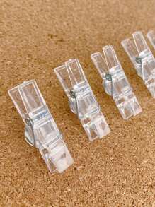 20pcs Drawing Pins Plastic Thumb Tack Clips Push Pins For Cork Board Office & School Supplies Binder Clips Back To School,Back To School,School Supplies