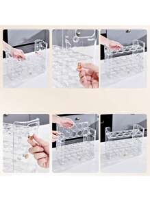 Egg Organizer For Refrigerator,Egg Storage Drawer Container For Refrigerator | 3 Layers Transparent Stackable Egg Storage Rack, Egg Box - 透明色 - 查看 7