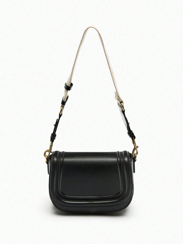 New Fashionable Casual Retro Solid Color Large Capacity Adjustable Shoulder Strap Multi-Functional Crossbody Bag, Suitable For Parties, Gatherings, Outings, Shopping And Daily Use For Storing Coins, Phones And As Work Bag For White Collars, College Students And Office Workers That Commute, Bag For Women Elegant, Bags Ladies Elegant