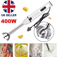 400W Hand Blender Electric Stick Blender Curry Puree Food Mixer Liquidiser NEW