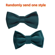 2pcs/Set Thick Double-Layer Velvet Pet Collar & Bow Tie Set, Adjustable Sizes Suitable For Small, Medium, Large Dogs, Soft Comfortable Velvet, Sturdy Metal Zinc Alloy Gold-Plated Clasp, More Than Plastic, Easy To Secure And Quickly Release (Slight Color Variation Due To Different Fabric Batches, Random Delivery)