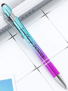 5/20/50/80 unidades Bolígrafos de bola de color degradado surtido, personalizables, pedido para días laborables, principales festividades, vuelta al colegio, útiles escolares