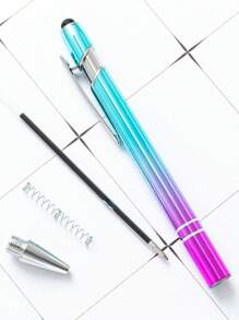 5/20/50/80 unidades Bolígrafos de bola de color degradado surtido, personalizables, pedido para días laborables, principales festividades, vuelta al colegio, útiles escolares