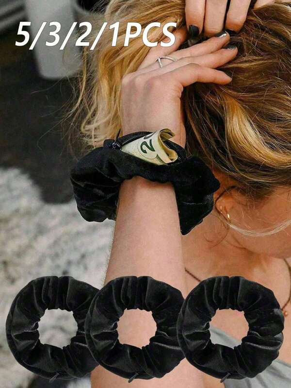 1/2pcs Multi-Function Hairband Storage Bag - Portable Wallet And Storage Bag, Multi-Function Hidden Storage Bag, Not Waterproof Travel Essentials Travel School Back To School School Supplies Holiday Camping Holiday Essentials Vacation Accessories Mini Summer