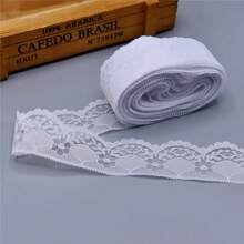 10M/Roll 4cm/1.57inch Colored Lace Trim Ribbon Fabric Handmade DIY Embroidery Sewing Clothing Valentine's Day Gift Packaging Party Home Christmas Decoration