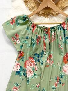 Women's Fashion  Blouse - Green - View 2
