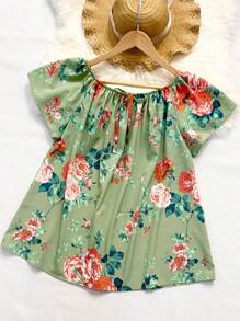 Women's Fashion  Blouse - Green - View 3