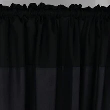 1片裝，拼接磨毛布藝窗簾單片 - 田園清新印花，柔軟親膚，隔熱遮光，適合臥室、客廳窗簾