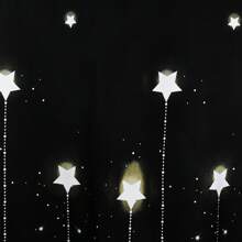 1片裝，拼接磨毛布藝窗簾單片 - 田園清新印花，柔軟親膚，隔熱遮光，適合臥室、客廳窗簾