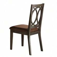 Brown And Espresso Side Chair With Padded Seat (Set Of 2),Mo-Autos