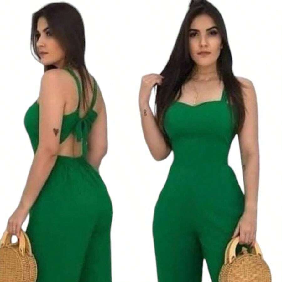 Mono tela fresca para verano - Verde - Ver 1