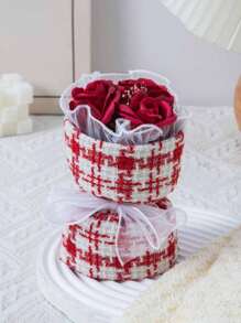 1 Bộ 3 Bó hoa hồng nhân tạo mini sáng tạo, Bó hoa trang trí nhà bằng hoa thật, Thích hợp cho Ngày của Mẹ, Kỷ niệm, Ngày lễ tình nhân, Quà tặng sinh nhật, Trang trí bàn làm việc, Quà tặng cho Mẹ - Nhiều màu - Xem 5