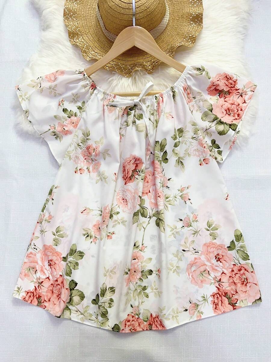 Women's Fashion  Blouse - 白色 - 查看 1